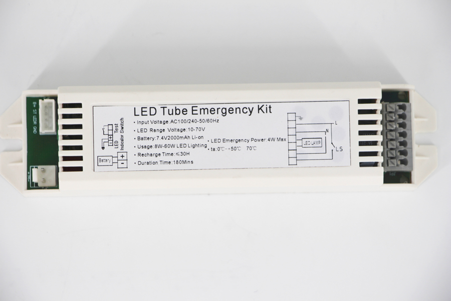 LED Emergency Lighting Module / Battery Backup LED Emergency Light / Emergency Kit for LED Tube T8