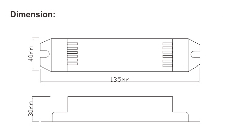 18w downlight emergency pack with battery
