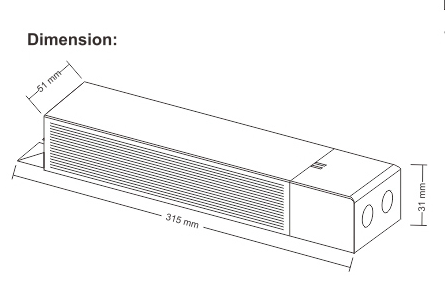 Led Panel Light Emergency Inverter with Ni-CD Battery Pack