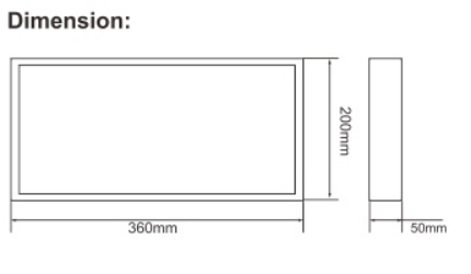 IP65 Rechargeable 50 pcs LED Bulkhead 