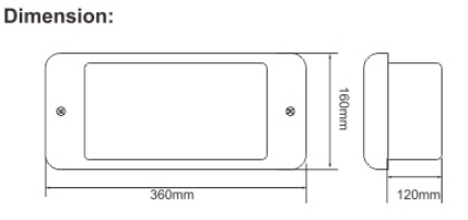 IP65 Ceiling /Wall Recessed LED Emergency light 