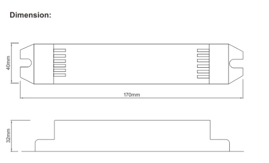 Emergency conversion kit for T5 T8 tube