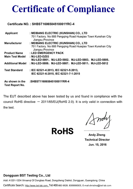 led emergency backup