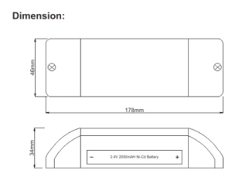 emergency light conversion kit for 18-24w led panel