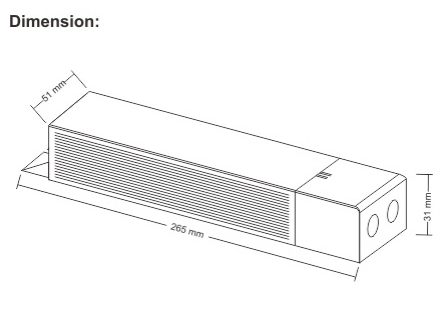 Emergency Conversion Kit for 50W LED Panel / Emergency Light Kit 