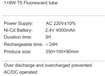 Ceiling T5 Tube Emergency light with running man