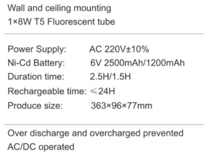 LED Bulkhead Light with 3 hours